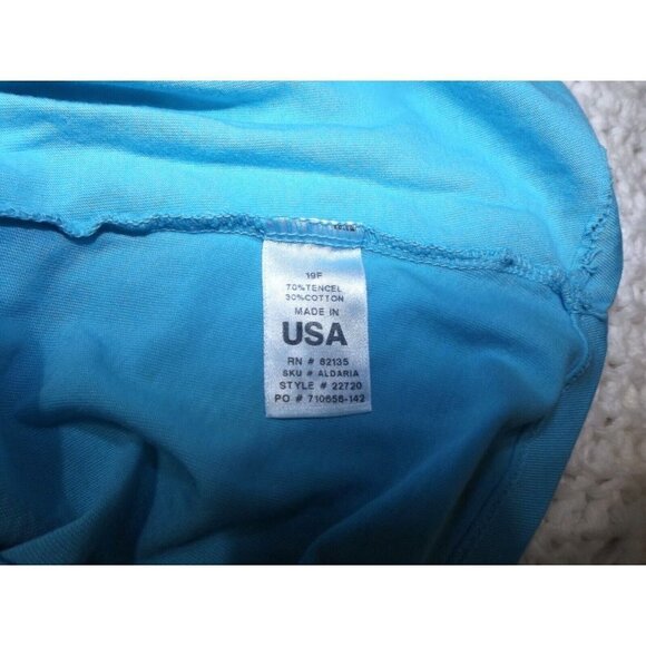 Fresh Produce  L ARIA Aqua Elastic Waist Tank Maxi Dress Asymmetrical Hem New - Picture 10 of 10